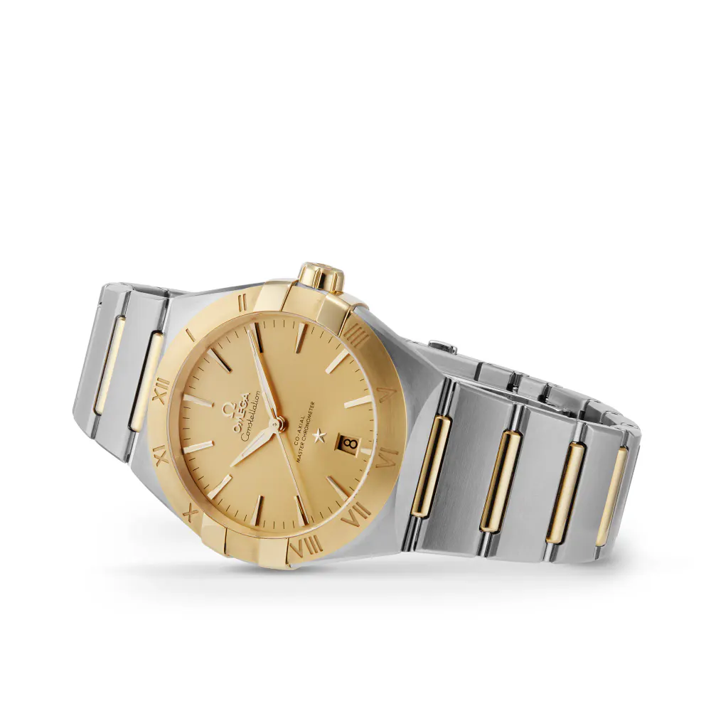 Omega Constellation 39mm, Steel ‑ Yellow Gold On Steel ‑ Yellow Gold in Champagne, additional product view 2