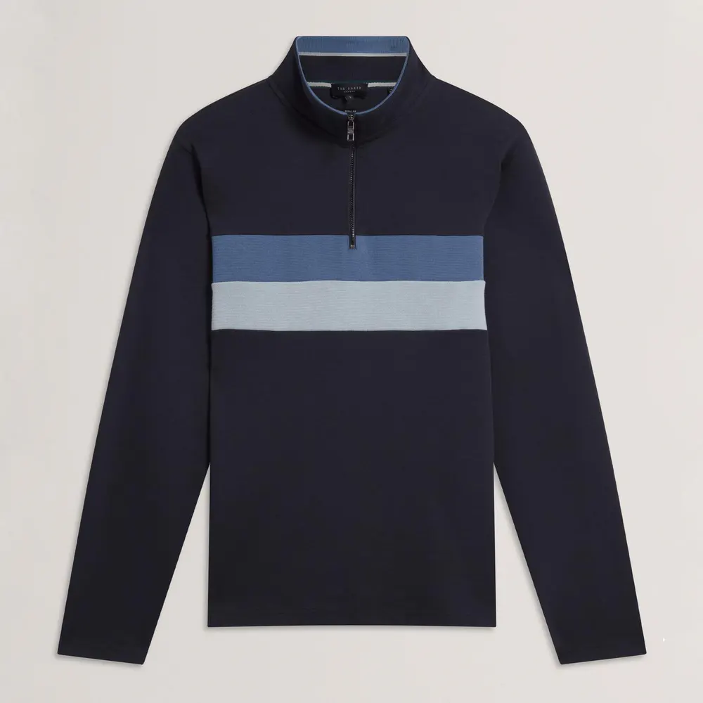 Ted Baker Men's 1/4 Zip Fleece in Navy – Clothing