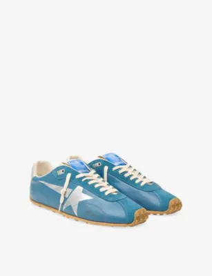 GOLDEN GOOSE Marathon Speed 50962 Leather Trainers - EUR 44 / 10 UK MEN in BLUE, additional product view 3