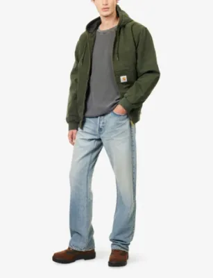 CARHARTT WIP Vista Waffle Long-Sleeves Cotton-Jersey T-Shirt detail 2