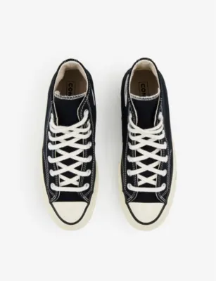 CONVERSE All Star Hi 70 high-top canvas trainers - 9.5 in BLACK SUEDE, additional product view 2