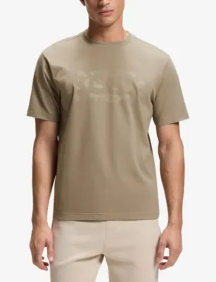 BOSS Artwork-Logo Stretch-Cotton T-Shirt detail 3