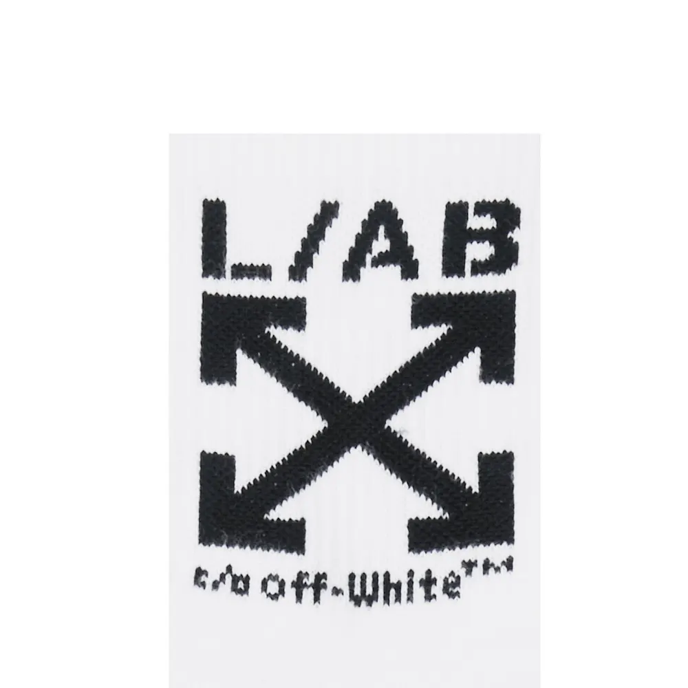 L AB Off White Men's Below-Calf Crew Socks 6 Pack detail 3
