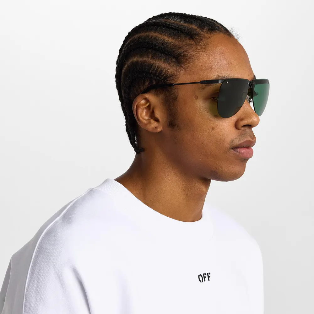 Off White Men's Paxson Rectangle Sunglasses detail 3
