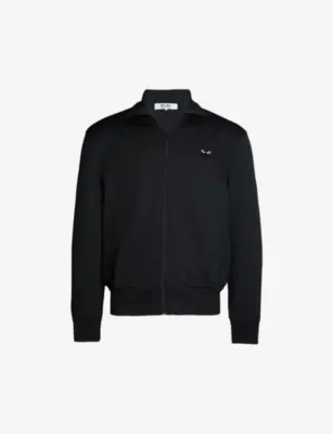 COMME DES GARCONS PLAY Heart-appliqué jersey jacket