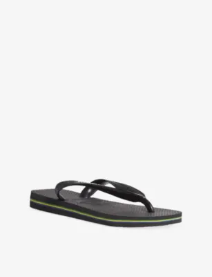 HAVAIANAS Brasil-Flag and Logo Rubber Flip Flops - 1/2 detail 3