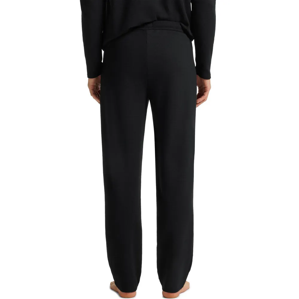 Boss Men's Waffle Open Hem Fleece Joggers detail 3