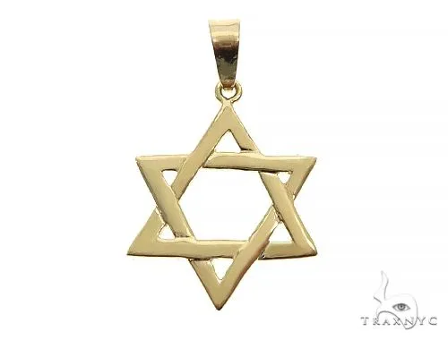RINA - For Him FACTORY 14K Gold David Star Pendant 65943 in Rose Gold – Pendant