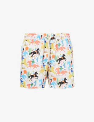 ARRELS BARCELONA Cowboy Printed Swim Shorts