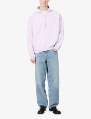 AGOLDE Pace Quarter-Zip Cotton-Jersey Sweatshirt detail 2