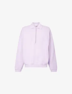 AGOLDE Pace Quarter-Zip Cotton-Jersey Sweatshirt