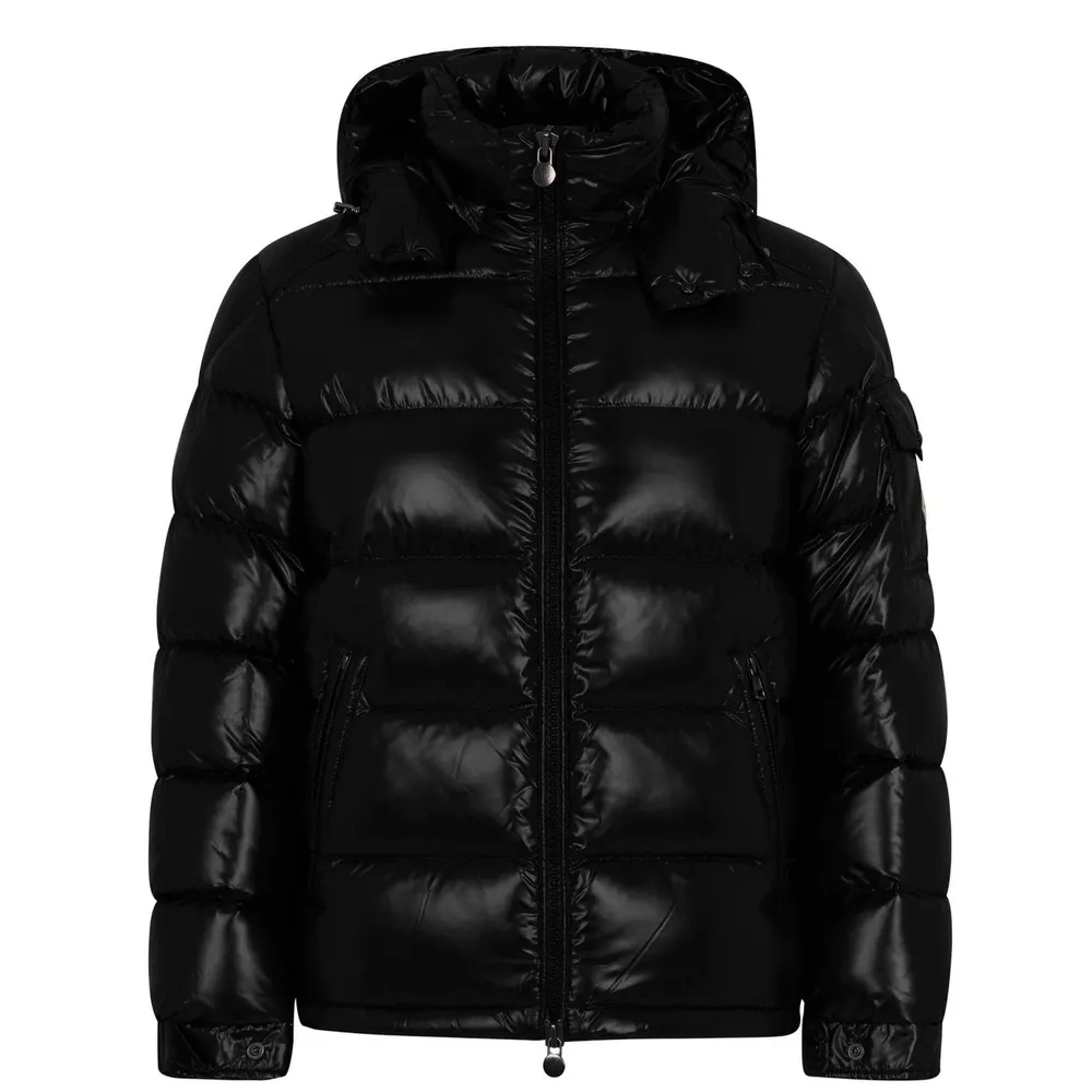 Moncler Men's Maya Waterproof Down Detachable Hood Short Puffer Jacket