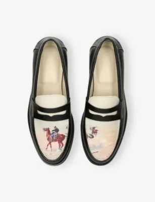 DUKE & DEXTER Wilde Advanced Guard Leather Loafers - EUR 43 / 9 UK MEN in BLACK/COMB, additional product view 2