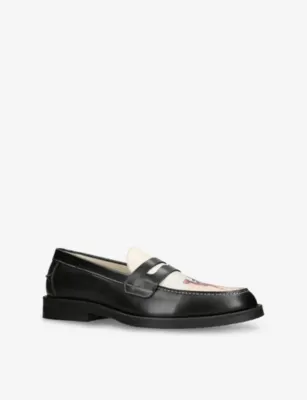 DUKE & DEXTER Wilde Advanced Guard Leather Loafers - EUR 43 / 9 UK MEN in BLACK/COMB, additional product view 3