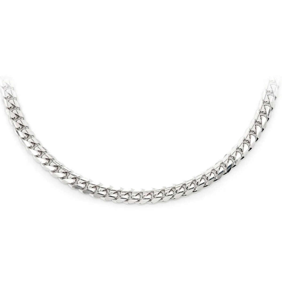 For Him Miami Cuban Gold Chain in 4mm / White Gold / 20" – Chain