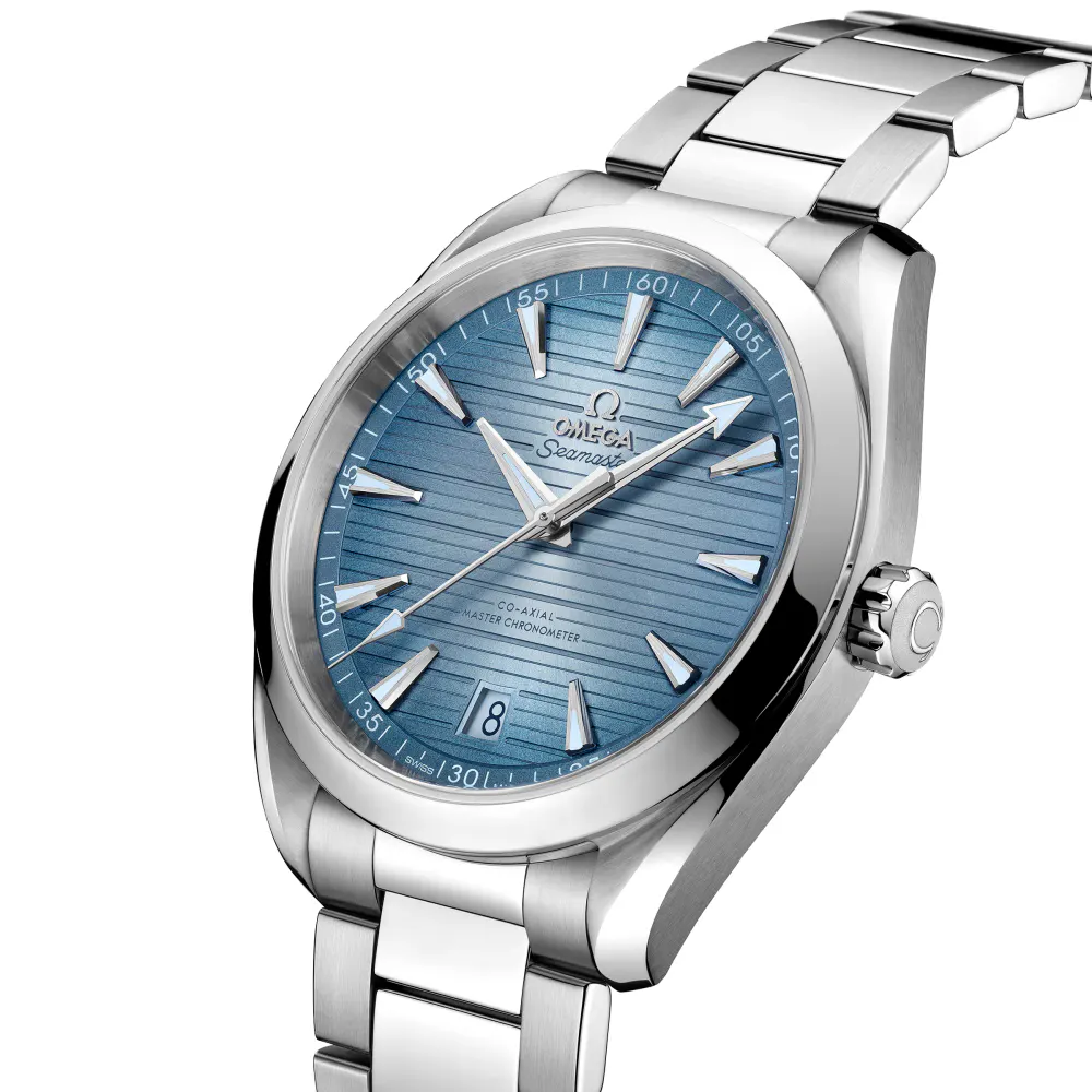 Omega Seamaster Aqua Terra 150M Co-Axial Master Chronometer 41mm Summer Blue detail 3