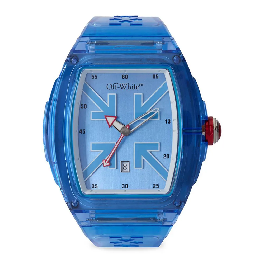 Off White Beat Watch in Blue – Accessories
