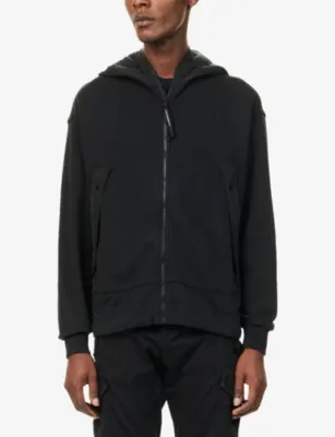 CP COMPANY Diagonal Boxy-Fit Cotton Hoody detail 3