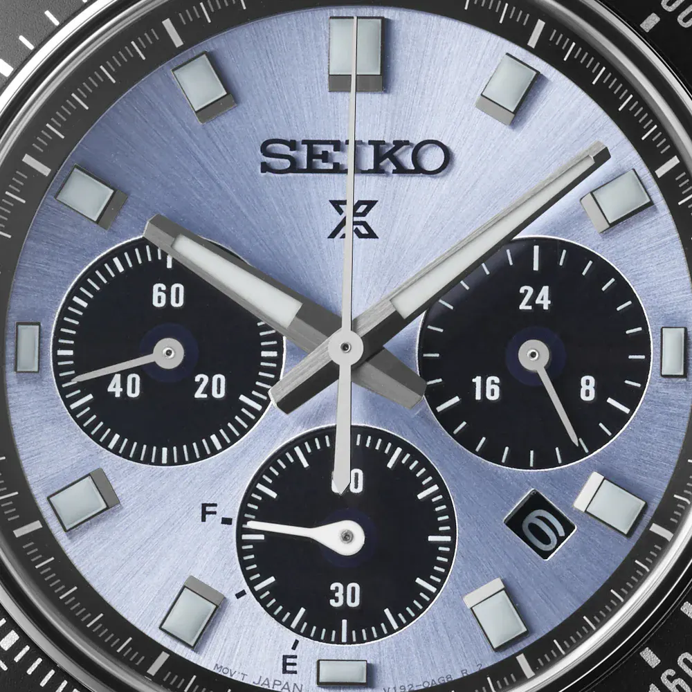 Seiko Prospex Prospex Crystal Trophy Speedtimer Solar Chronograph 41.5mm Mens Watch Blue detail 2