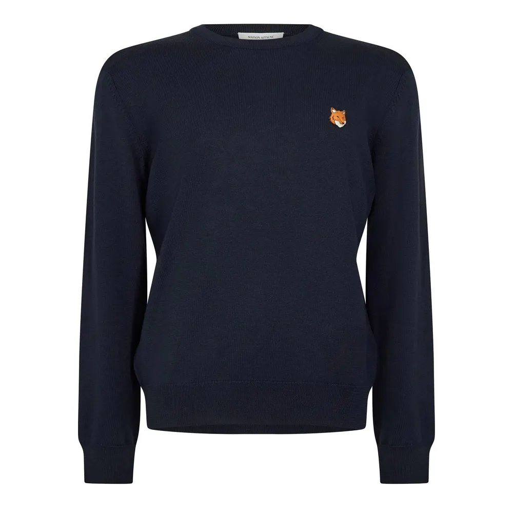 Maison Kitsune Men's Fox Merino Crew Neck Jumper