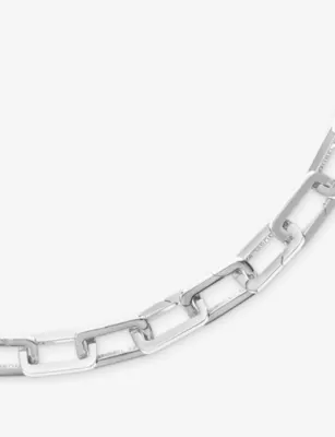 POUBEL Engraved-Link Sterling-Silver Necklace detail 3