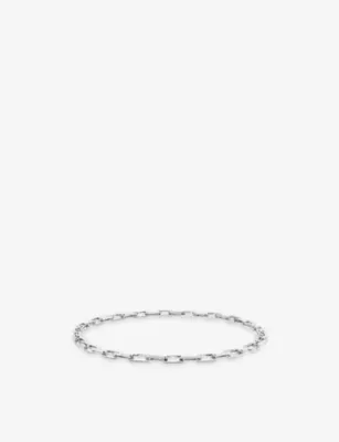 POUBEL Engraved-Link Sterling-Silver Necklace