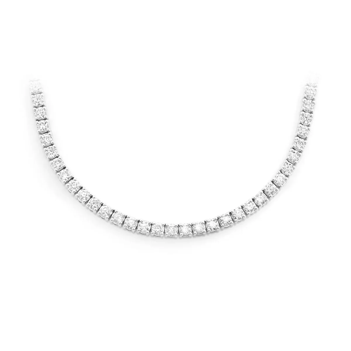 For Him Prong Diamond Tennis Necklace