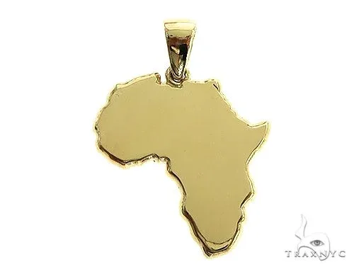 MARYAM - For Him FACTORY CONSCIOUS 10K Gold Small Africa Ladies Pendant 66327 in Rose – Pendant