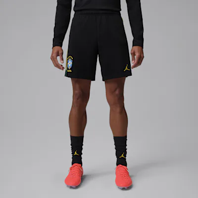 Jordan Brazil Academy Pro Men's Jordan Dri-FIT Football Knit Shorts - Black/Yellow Pulse/Light Menta/Infrared 23