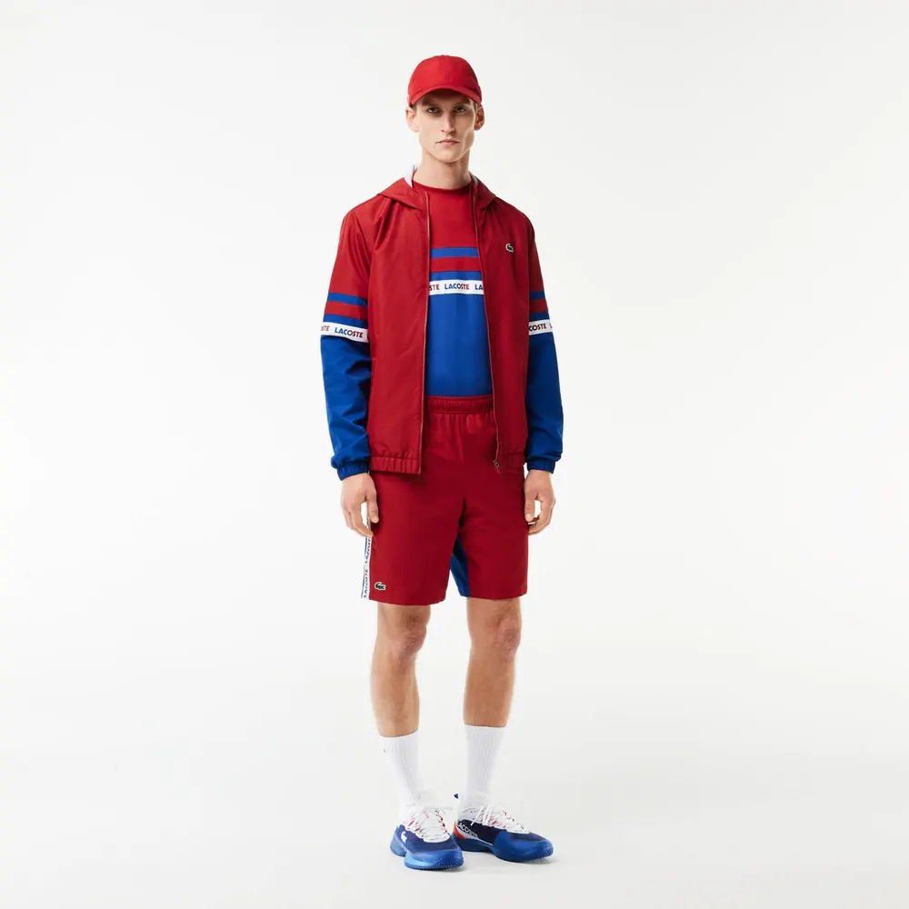 Lacoste Logo Stripe Tennis Shorts