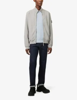 STONE ISLAND Compass-Badge Brushed Cotton-Jersey Jacket detail 2