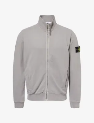 STONE ISLAND Compass-Badge Brushed Cotton-Jersey Jacket