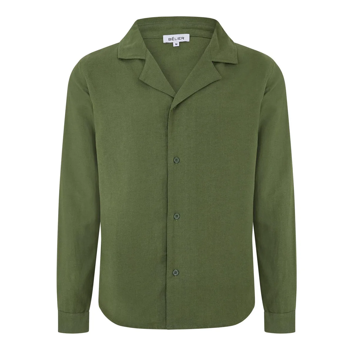 BELIER Men's Long Sleeve Plain Shirt