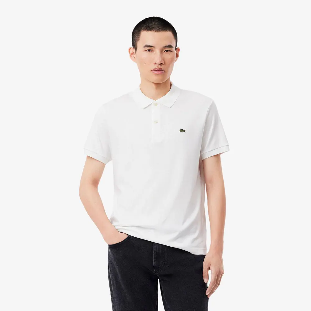 Lacoste Pima Polo Shirt in White 001, additional product view 2