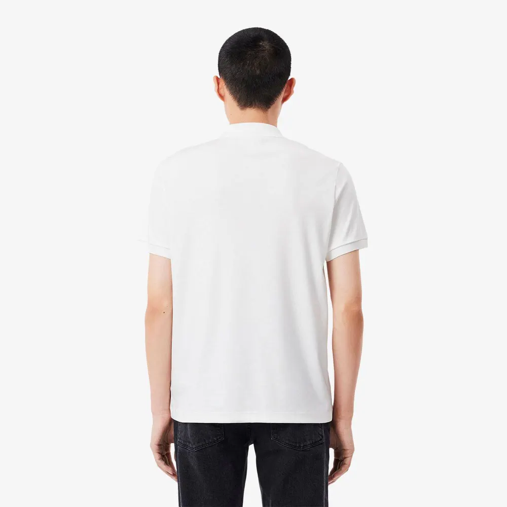 Lacoste Pima Polo Shirt in White 001, additional product view 3
