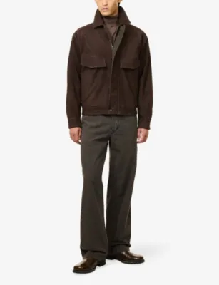 THE ROW Vana Reversible Suede Jacket detail 2