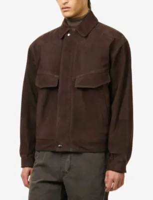 THE ROW Vana Reversible Suede Jacket detail 3