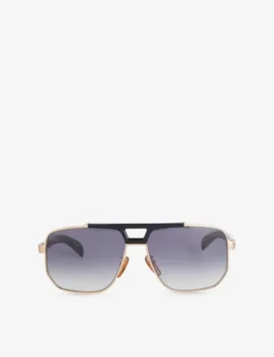 EYEWEAR BY DAVID BECKHAM 7157/S Square-Frame Metal Sunglasses