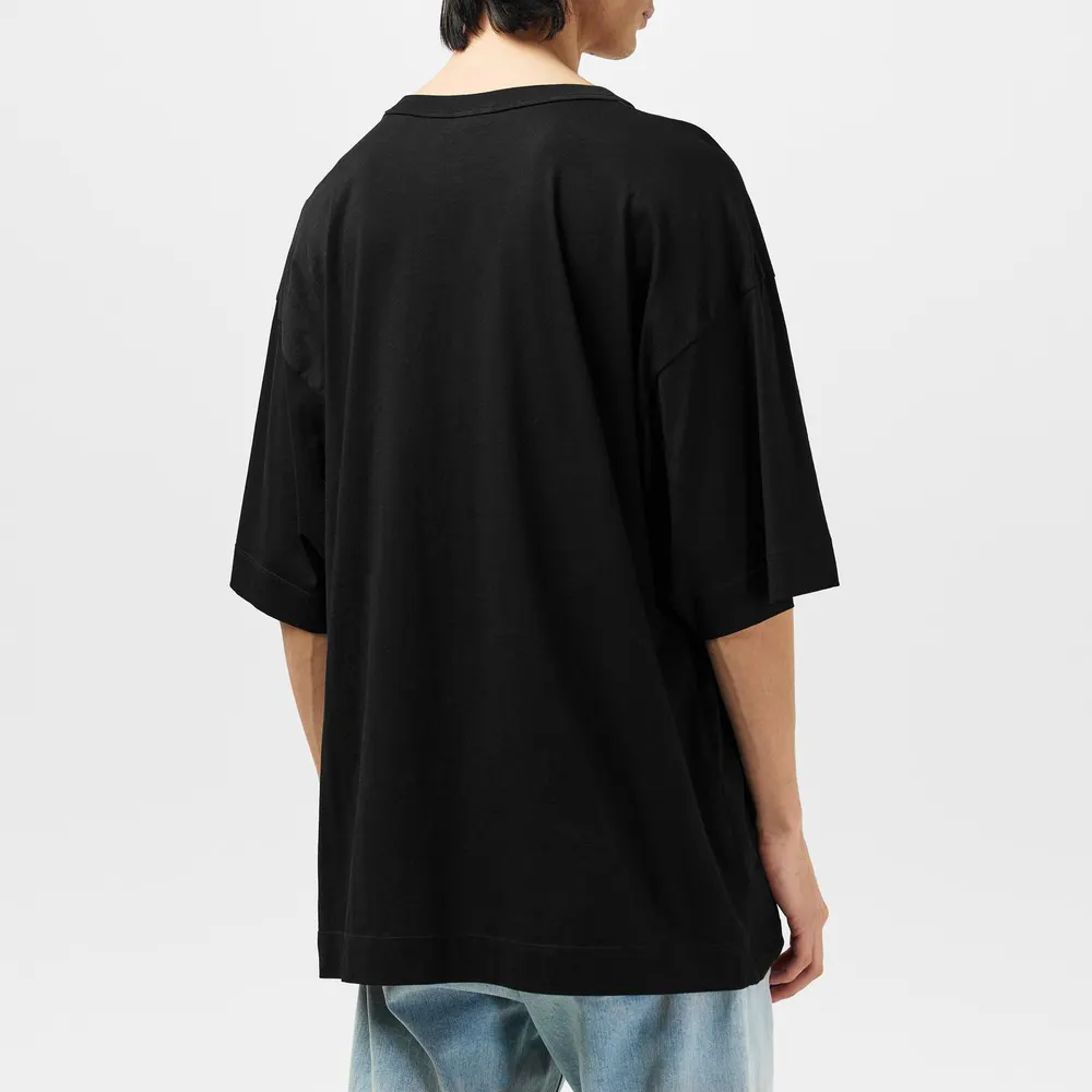Dries Van Noten Graphic T-Shirt in Black, additional product view 3
