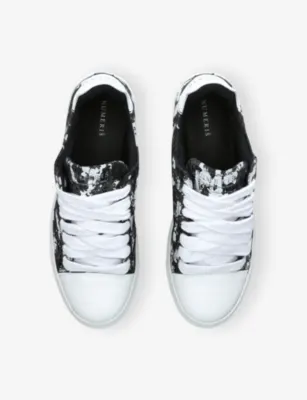 NUMERIS Atelier Canvas Trainers - EUR 42 / 8 UK MEN in BLK/OTHER, additional product view 2
