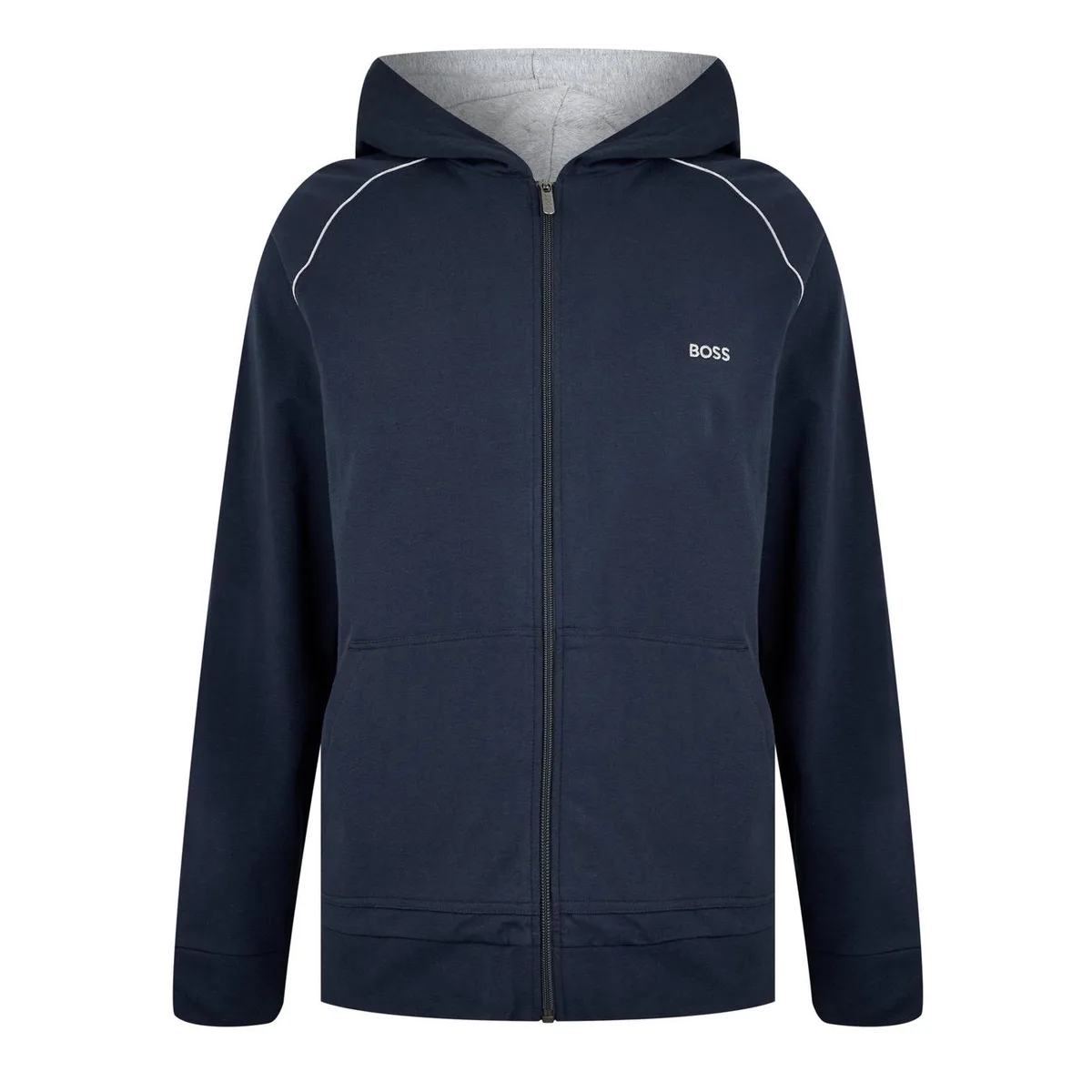 Boss Mens BOSS Mix & Match Zipped Hoodie - Full-Zip Closure