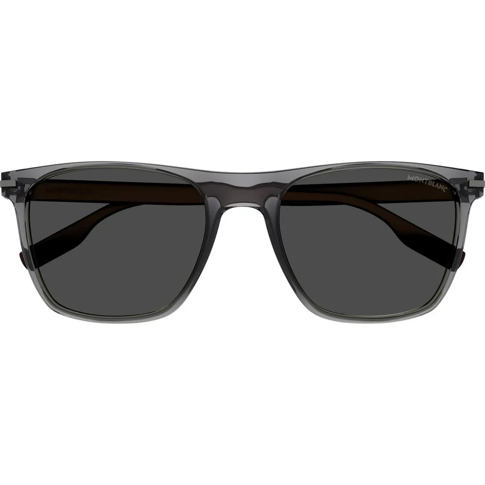Montblanc Montblanc Mens MB0248S Carbon Fibre Dark Lens Wayfarer Sunglasses detail 2