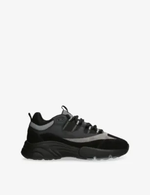 CLEENS Aero Runner Leather, Suede and Mesh Trainers - EUR 43.5 / 9.5 UK MEN