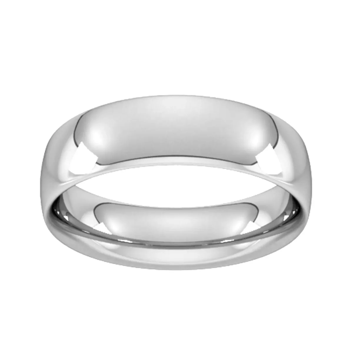 For Him 6mm Traditional Court Heavy Wedding Ring In 18 Carat Yellow Gold