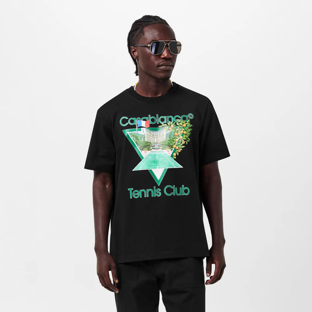 Casablanca Tennis Club Icon T-Shirt detail 3