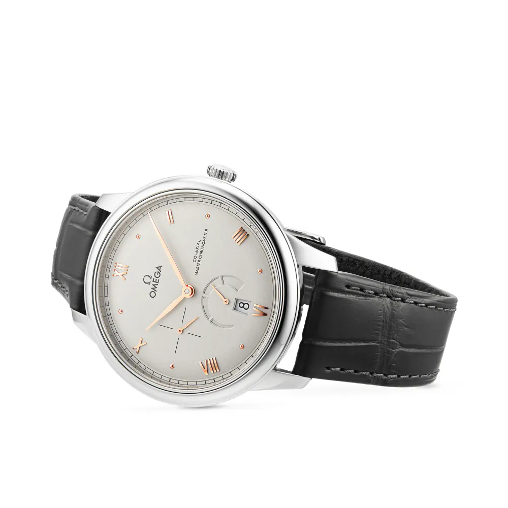 Omega De Ville Prestige Co-Axial Chronometer Power Reserve 41mm Mens Watch Silver detail 3