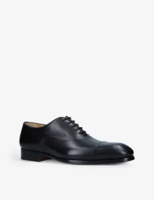 MAGNANNI Lace-up leather Oxford shoes - 5 in BLACK, additional product view 3