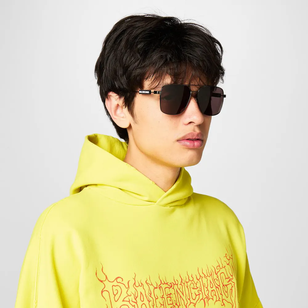 Balenciaga Balenciaga BB0116 Aviator Sunglasses detail 2
