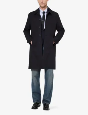 THE KOOPLES Single-Breasted Regular-Fit Cotton Trench Coat detail 2