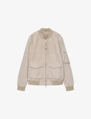 ALLSAINTS Pasilla Suede Bomber Jacket - PASILLA BROWN